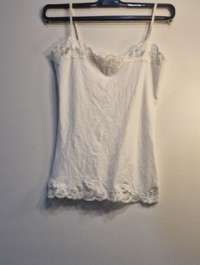 3 for 15🌟 Smart Set White Lace Trim Camisole